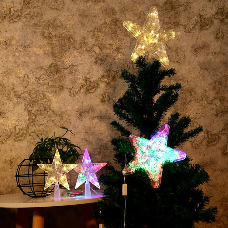 Christmas Tree Top Light LED Glowing Star Lights, Size: My Store