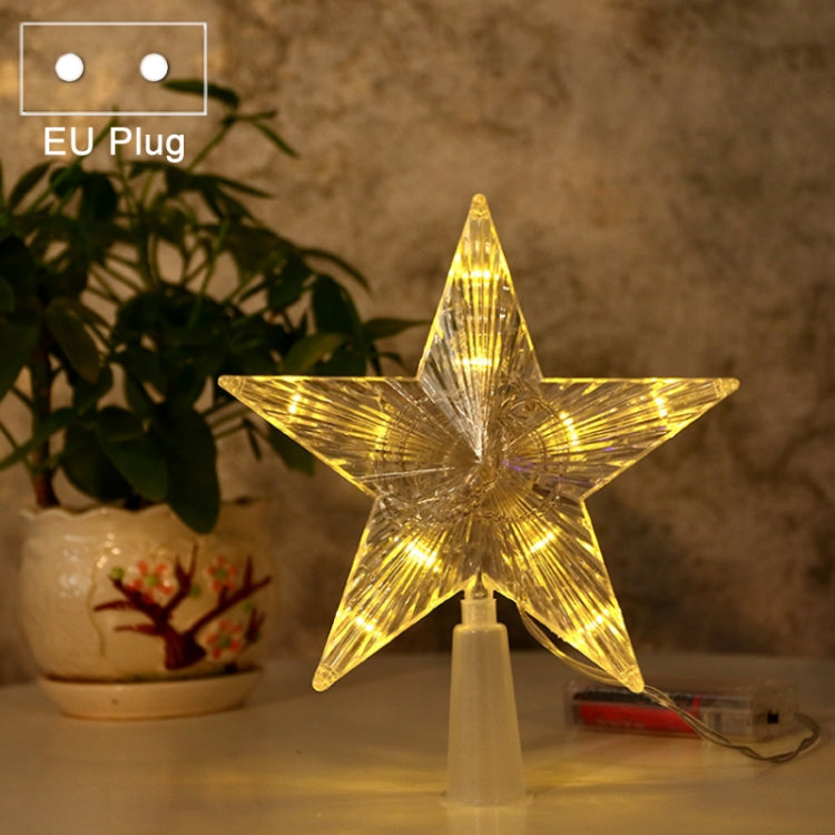 Christmas Tree Top Light LED Glowing Star Lights, Size: