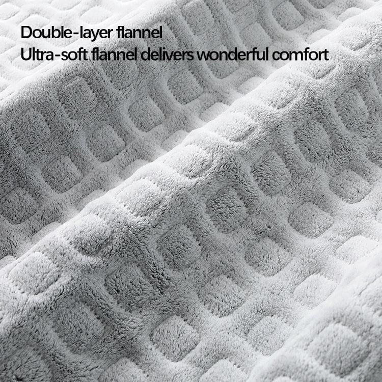 100W  Flannel Electric Heating Blanket With Thermostat Timer Switch,Style: