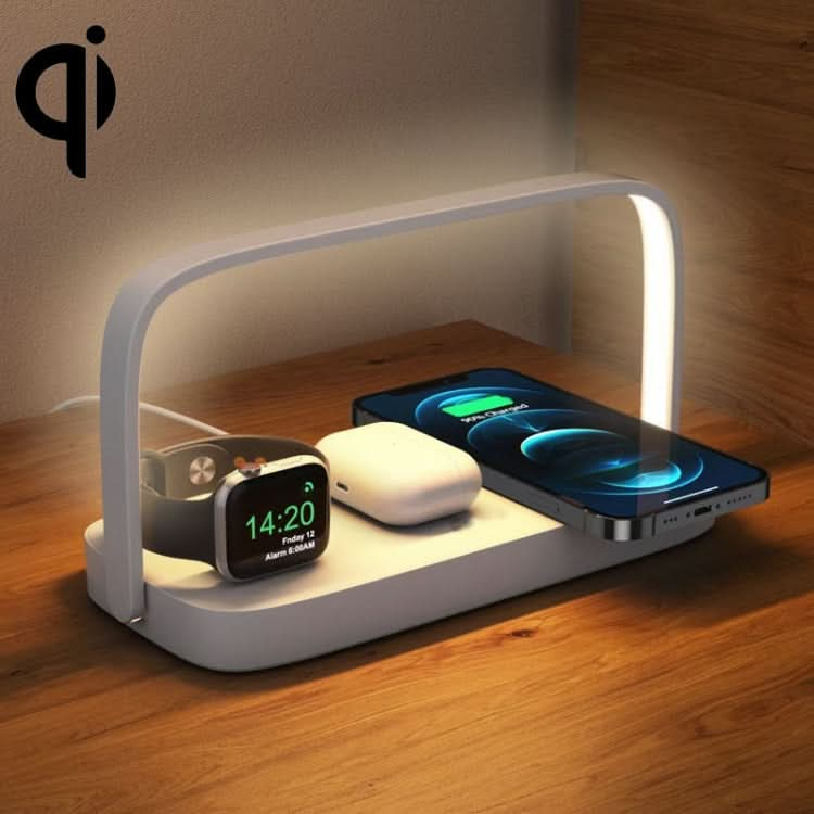 UD10 Mobile Phone Wireless Charger With Small Night Light, For iPhone 12/13&iWatch&AirPods