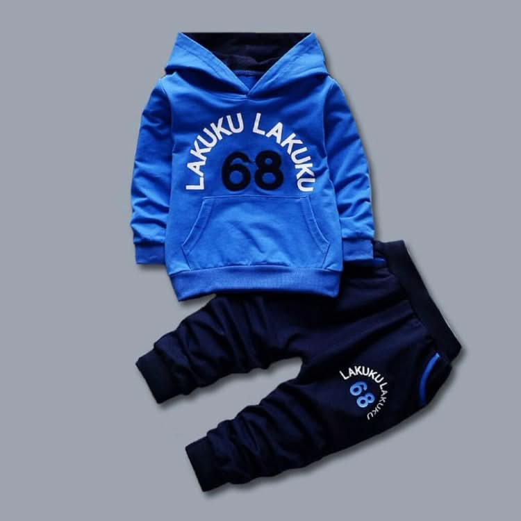 Spring Casual Children Letter Hooded Sweater Set Reluova