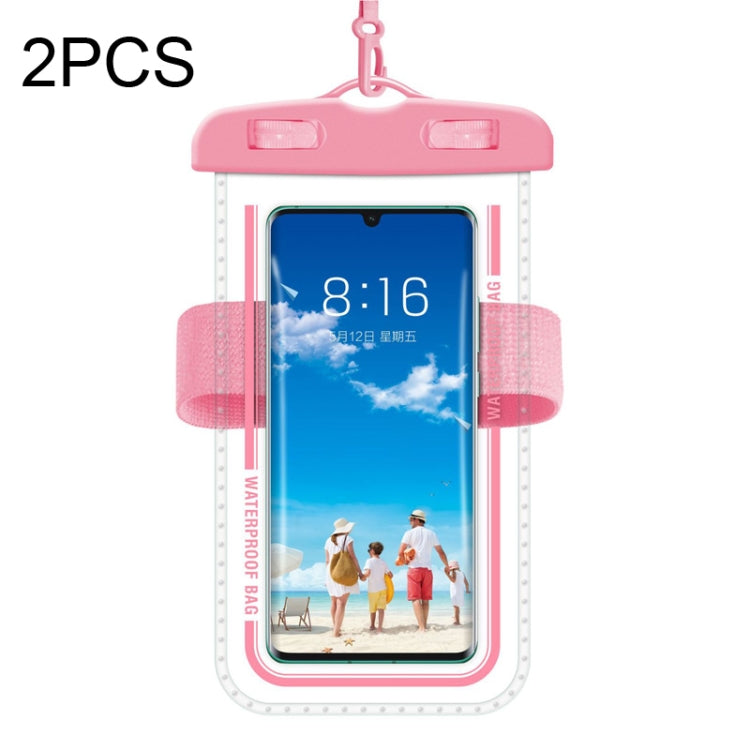 2 PCS Armband Style Transparent Waterproof Cell Phone Case Swimming Cell Phone Bag-Reluova