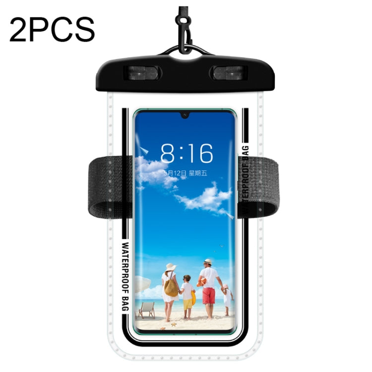 2 PCS Armband Style Transparent Waterproof Cell Phone Case Swimming Cell Phone Bag-Reluova