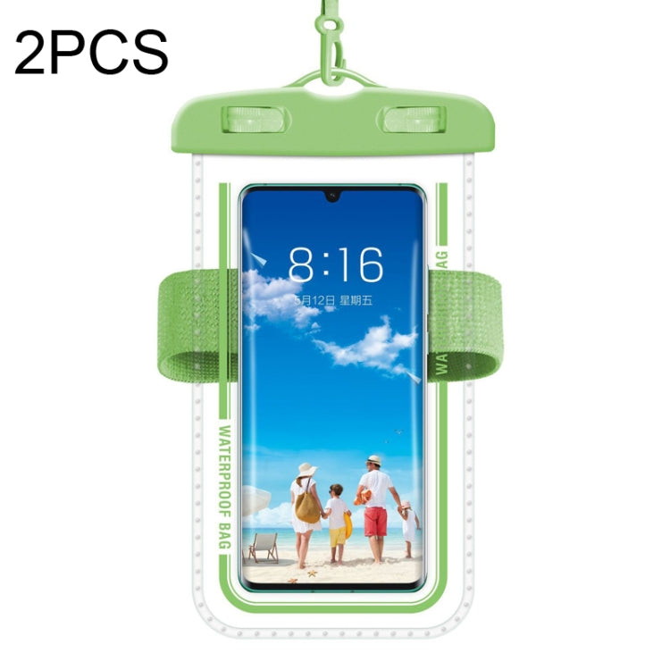 2 PCS Armband Style Transparent Waterproof Cell Phone Case Swimming Cell Phone Bag-Reluova