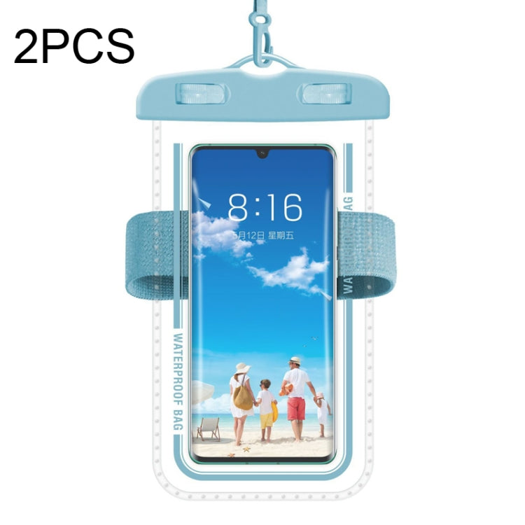 2 PCS Armband Style Transparent Waterproof Cell Phone Case Swimming Cell Phone Bag-Reluova