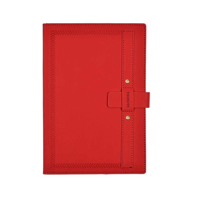 PU Leather Matte Cover Embossed Insert Buckle Notebook