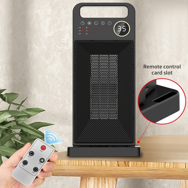 LCD Digital Display Rotary Remote Control Electric Heater PTC Ceramic Heating Heater, Spec: