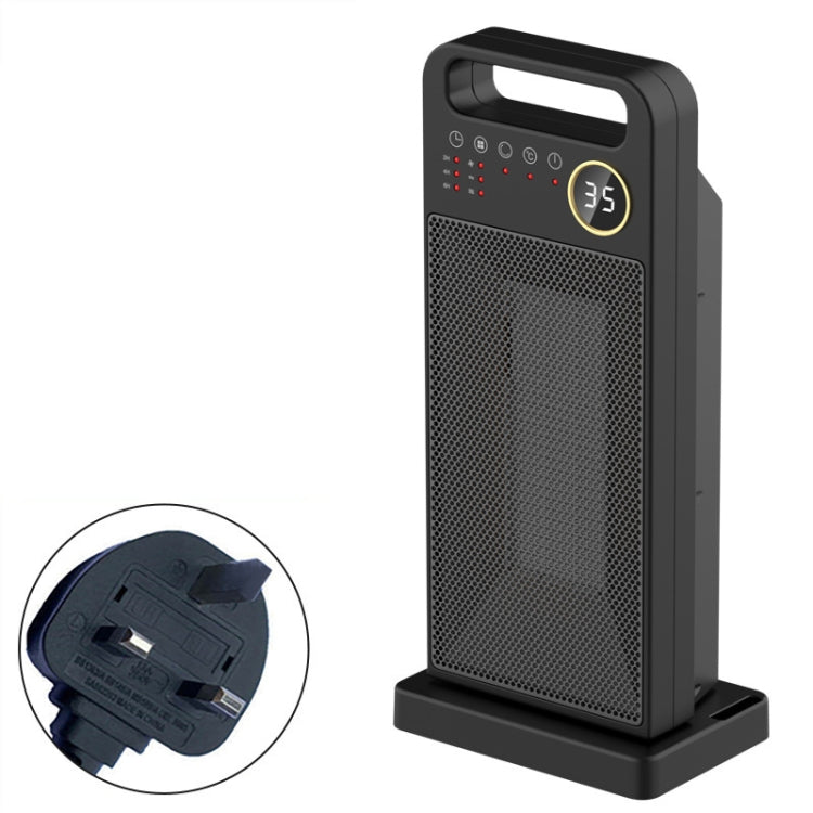 LCD Digital Display Rotary Remote Control Electric Heater PTC Ceramic Heating Heater, Spec: