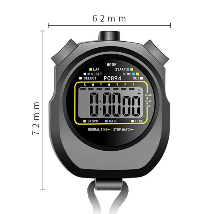 PC894 Electronic Stopwatch Timer Sports Fitness Training Referee Stopwatch