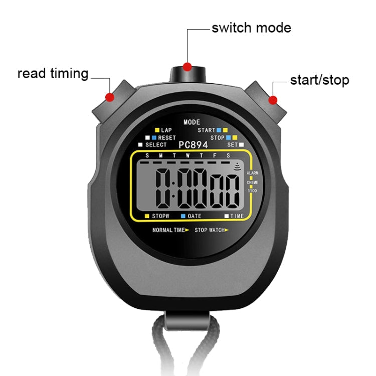 PC894 Electronic Stopwatch Timer Sports Fitness Training Referee Stopwatch Reluova