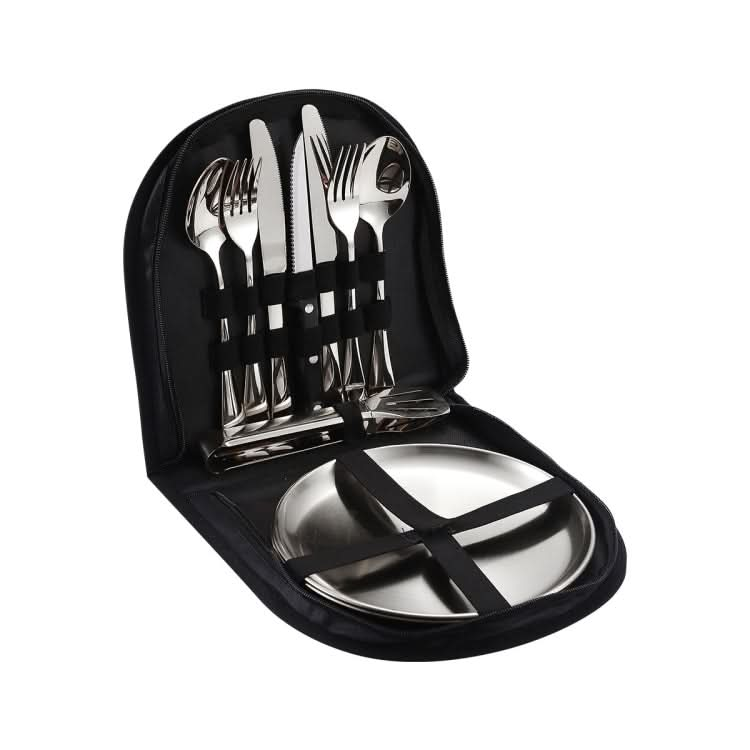 Stainless Steel Portable Cutlery Set Western Steak Knife Fork Spoon Set,Color: Reluova