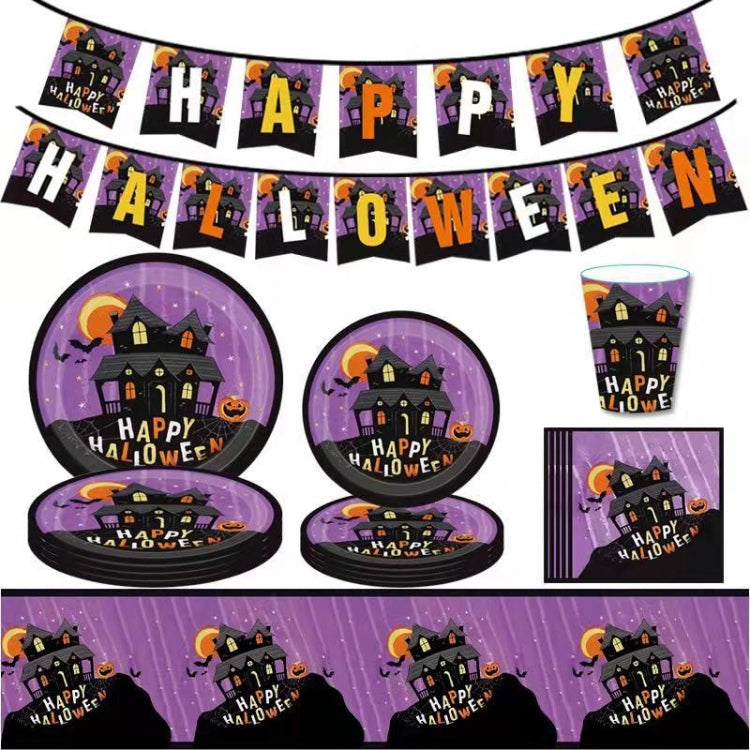 9 In 1 Halloween Props Cup Plate Party Atmosphere Arrangement Supplies My Store