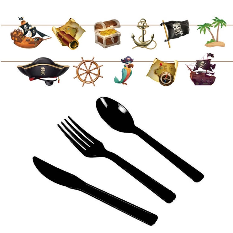 Pirate Treasure Hunt Themed Disposable Tablecloth Paper Plate Party Supplies Set My Store