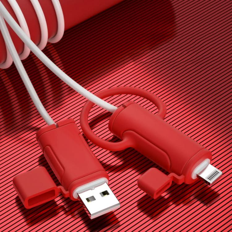 3 PCS Soft Washable Data Cable Silicone Case For Apple, Spec: