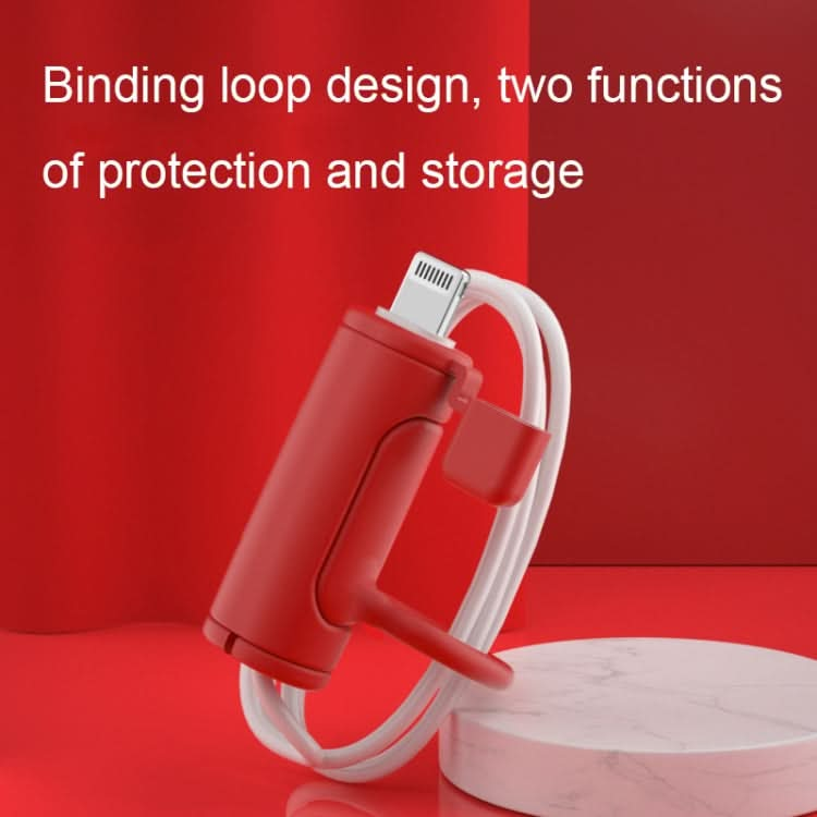 3 PCS Soft Washable Data Cable Silicone Case For Apple, Spec: