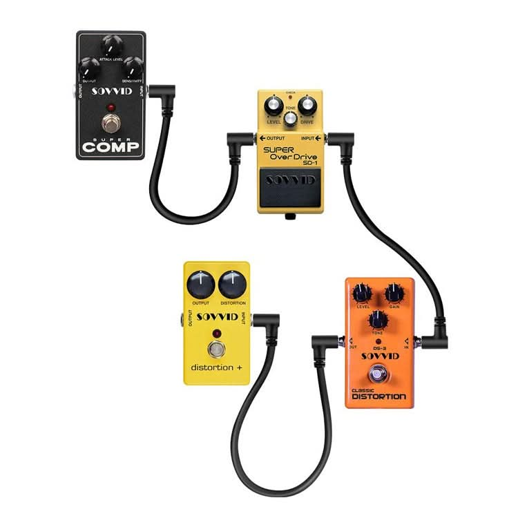 Single Block Audio Instrument Electric Guitar Effect Line, Cable Length: Reluova