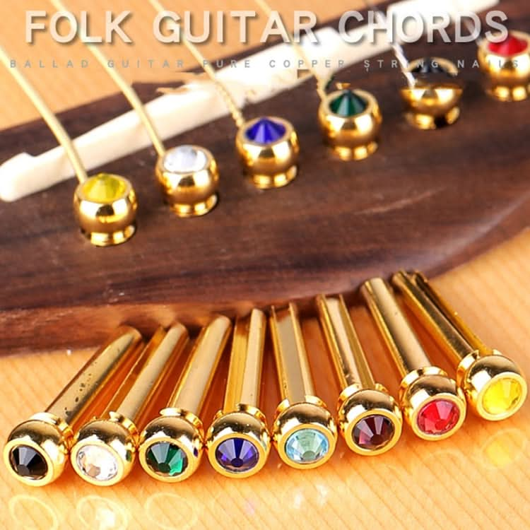 6PCS Guitar Dipping Pure Copper Citrimine Guitar Caps, Style: Reluova