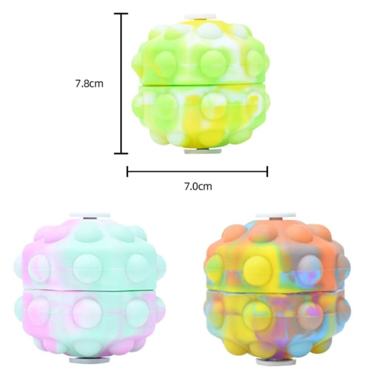 3 PCS Rotating Glowing Octagonal Silicone Ball Educational Toys Reluova