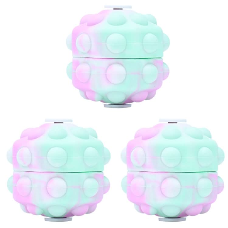 3 PCS Rotating Glowing Octagonal Silicone Ball Educational Toys Reluova