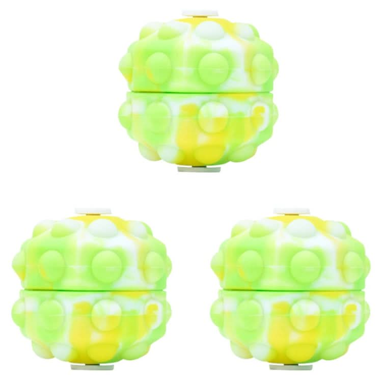 3 PCS Rotating Glowing Octagonal Silicone Ball Educational Toys Reluova