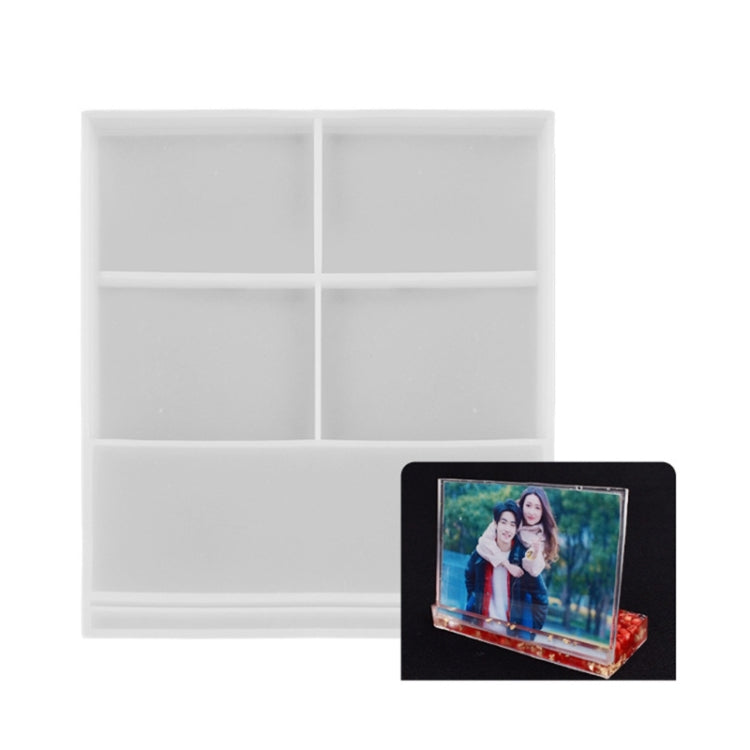 Heart-shaped Square Photo Frame Display DIY Silicone Mould, Spec: