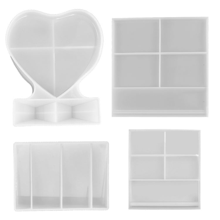 Heart-shaped Square Photo Frame Display DIY Silicone Mould, Spec: My Store