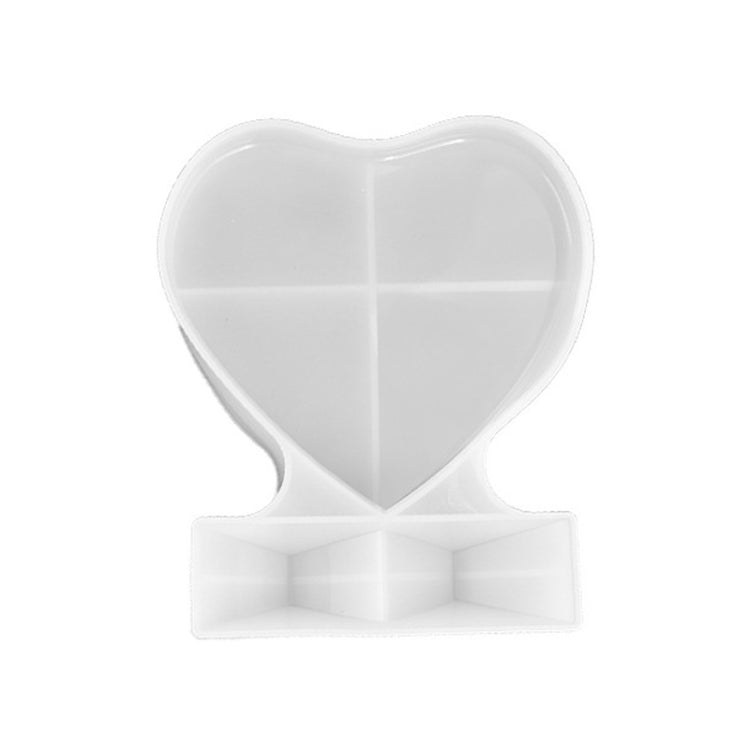 Heart-shaped Square Photo Frame Display DIY Silicone Mould, Spec: My Store