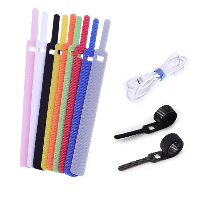 50 PCS Needle Shape Self-adhesive Data Cable Organizer Colorful Bundles