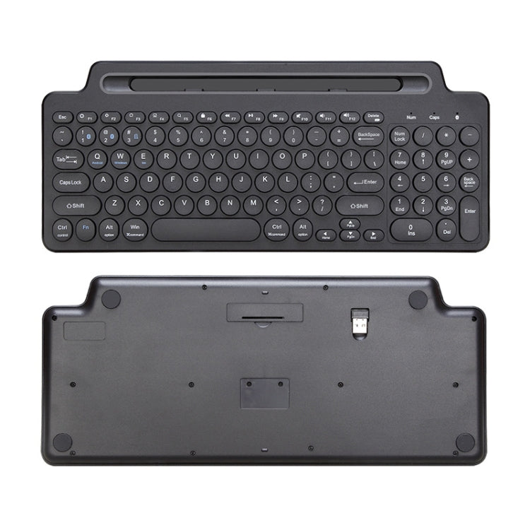 2.4G Bluetooth Wireless Keyboard With Card Slot Bracket-Reluova