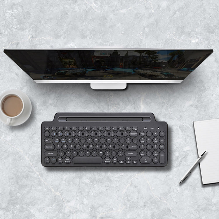 2.4G Bluetooth Wireless Keyboard With Card Slot Bracket-Reluova