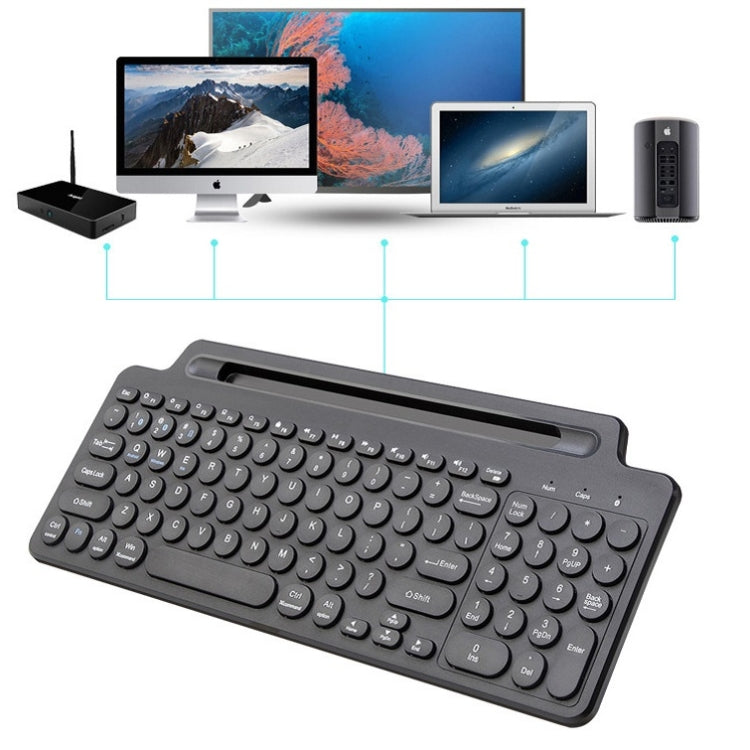 2.4G Bluetooth Wireless Keyboard With Card Slot Bracket-Reluova