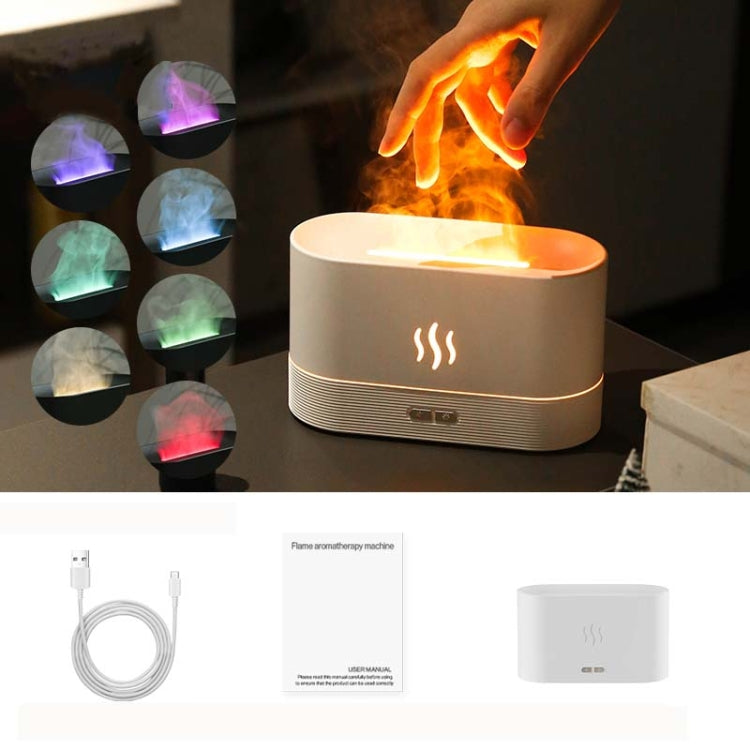 7 Color Flame Aromatherapy Machine Home Office Desk Air Humidifier-Reluova