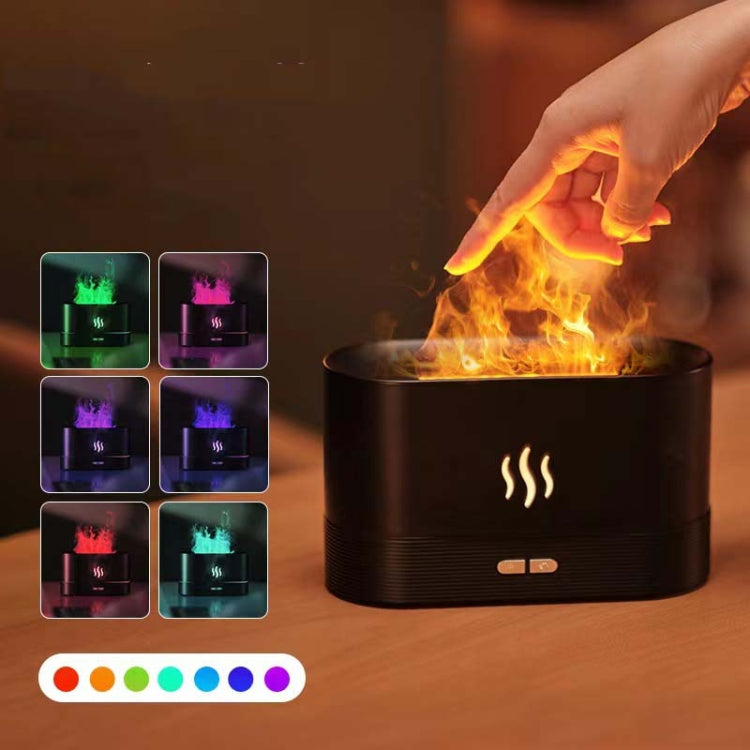 7 Color Flame Aromatherapy Machine Home Office Desk Air Humidifier