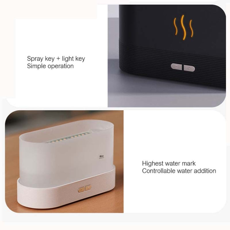 7 Color Flame Aromatherapy Machine Home Office Desk Air Humidifier-Reluova