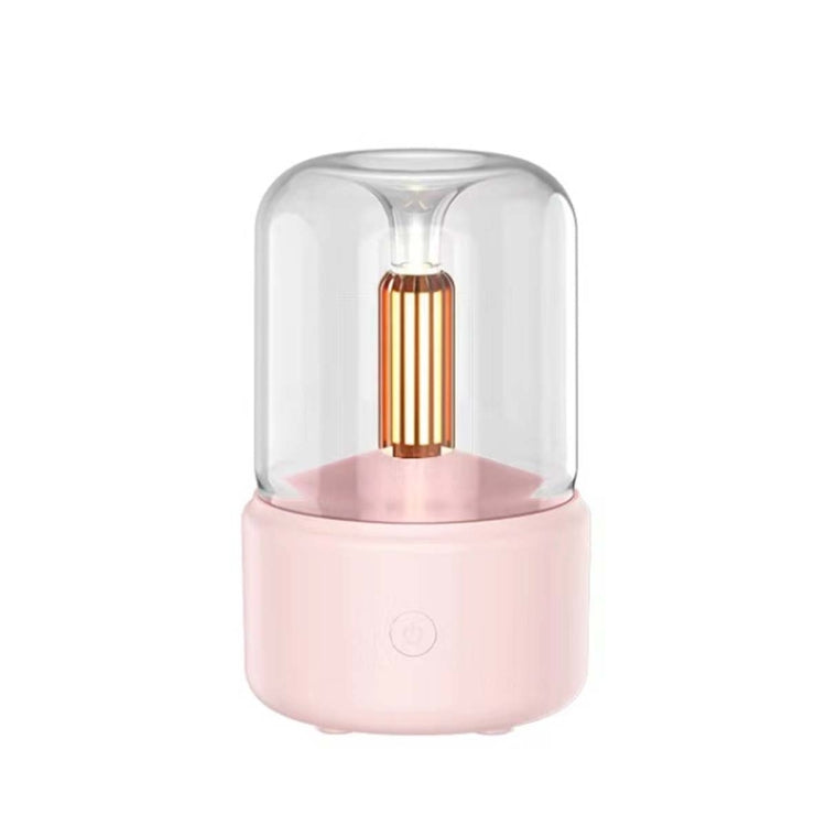 120ML Simulated Candlelight Aroma Diffuser USB Home Atmosphere Night Light Humidifier