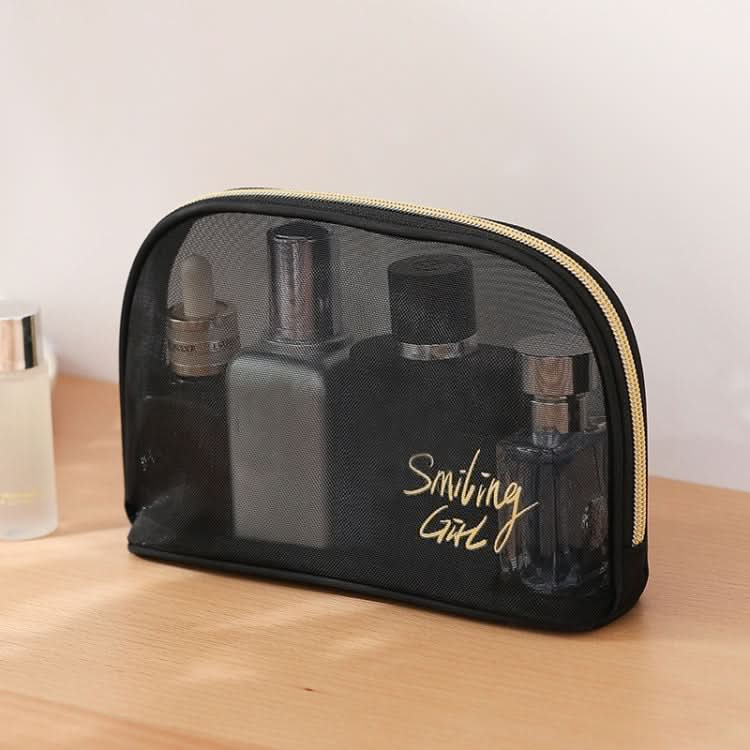 Travel Large Capacity Transparent Mesh Cosmetic Bag, Style: Reluova