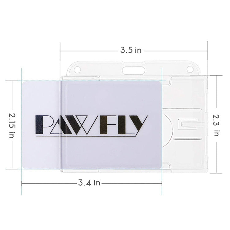 Transparent Frosted ID Card Holder Badge My Store