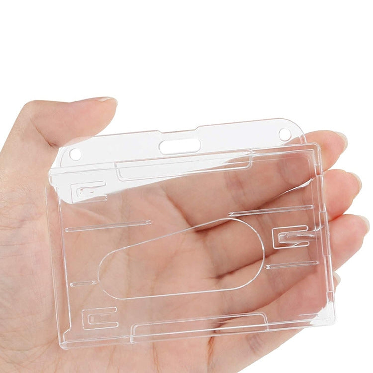 Transparent Frosted ID Card Holder Badge My Store