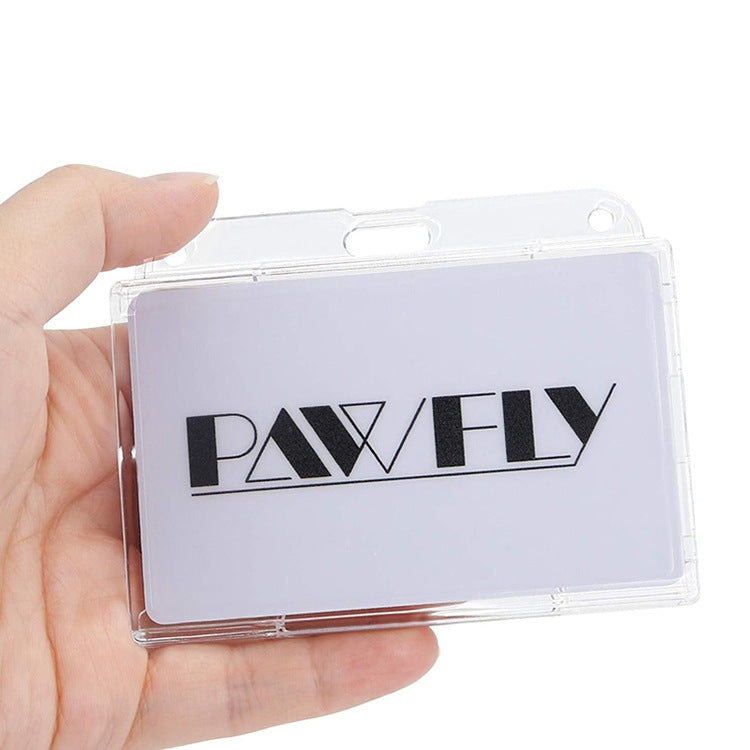 Transparent Frosted ID Card Holder Badge My Store