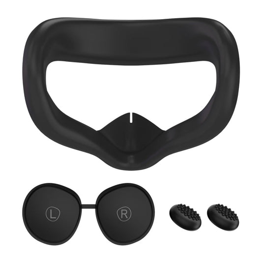 VR Silicone Eye Mask+Lens Protective Cover+Joystick Hat, For Meta Quest 2