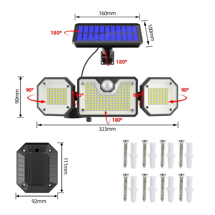 Solar Human Body Sensor Light LED Outdoor Waterproof Garden Light, Style: My Store