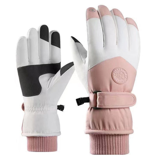 1 Pair Outdoor Cycling Sports Cold and Windproof Warm Finger Gloves, Style: