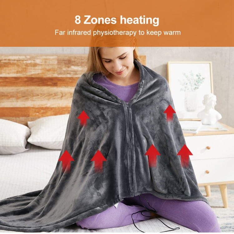 3-speed Temperature Control 8-zone Heating USB Electric Shawl Electric Blanket-Reluova