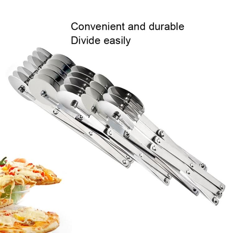 Stainless Steel Retractable Multipurpose Pizza Knife, Style: Reluova