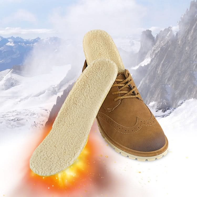 Imitation Lamb Wool Thickened Invisible Thermal Insole Reluova