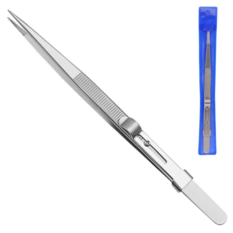 Diamond Jewellery Tweezers With Slotted Stainless Steel Tweezers ,Spec: Reluova