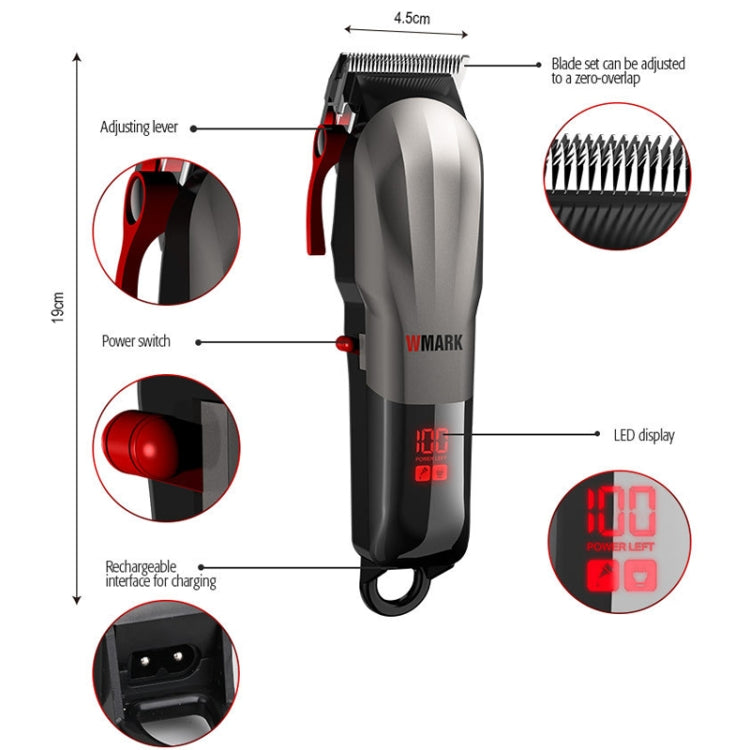 WMARK NG-115 Electric Clippers Rechargeable Hair Clippers, EU Plug