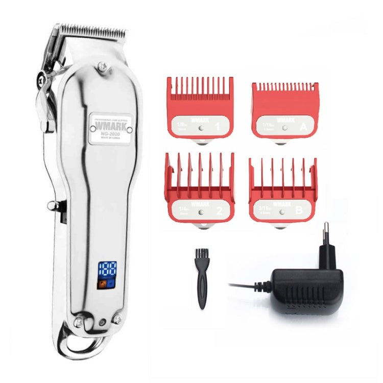 WMARK NG-2020B Metal Hair Clipper With LED Display Rechargeable Clipper, EU Plug, Color: Reluova