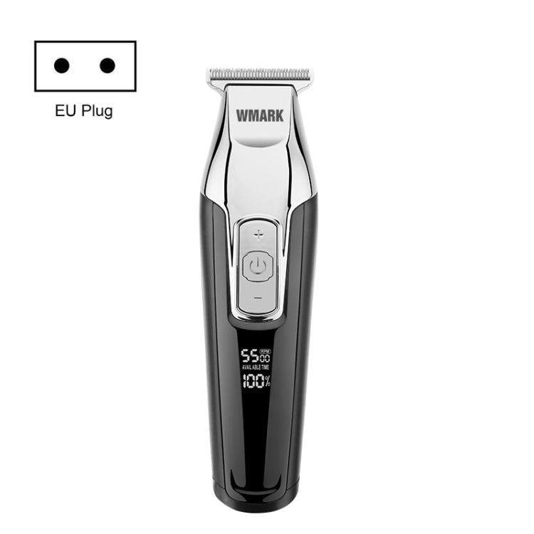 WMARK C24-HC011 USB Engraving Scissor LED Display Rechargeable Hair Clipper, EU Plug Reluova