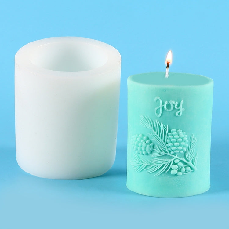 Cylindrical Scented Candle Silicone Mold Plaster Drop Glue Mold My Store